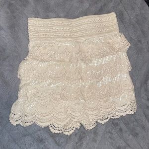 Lace shorts. Fits like a size small